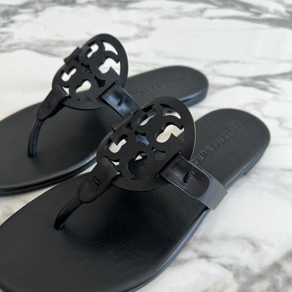 NWT - Tory Burch Miller Sandals 90582 - Perfect Black✨ - Picture 4 of 8